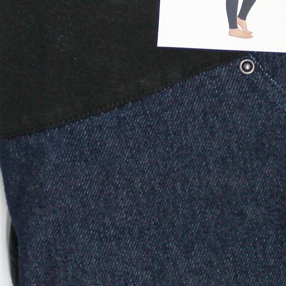 Time and Tru Large 12-14 Dark Denim Blue Jean Maternity Jeggings - Picture 7 of 8